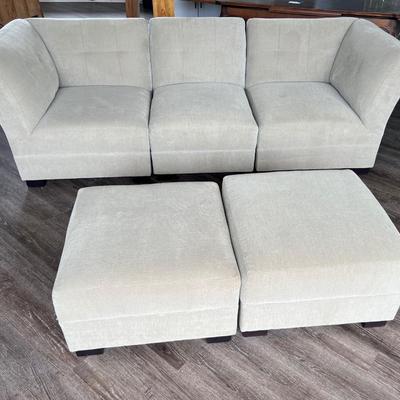 CRATE & BARREL MANCAVE Upholstered Couch *Read Details