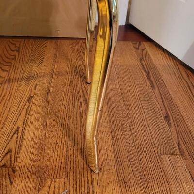 Gold Framed Bombay Co. Mirror with Velvet Stool (BR1-CE)