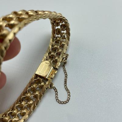 Golden Sterling Necklace w/ Bracelets & Earrings (B1-SS)