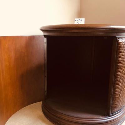 Round side table
