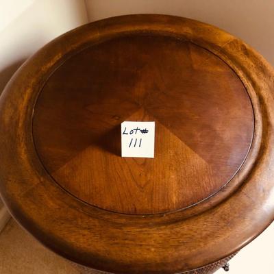 Round side table