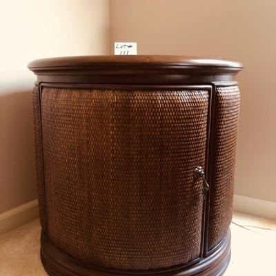 Round side table