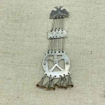 Signed Native American Sterling w/ Hopi Overlay (B1-SS)