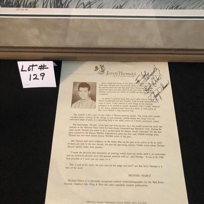 Signed Jerry Thomas Print