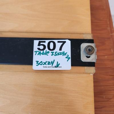 Folding Table With Drafting Drawing Table  Table 35x24x29