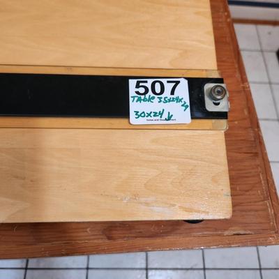 Folding Table With Drafting Drawing Table  Table 35x24x29