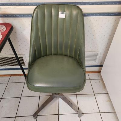 Mid Century Green Swivel Chair Ames Furniture Co. Kentucky