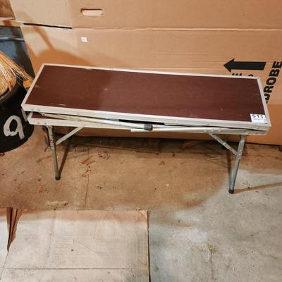 2 Folding Camping Work Tables Benches 36x10x18H