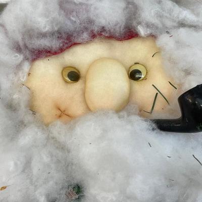Two Cute Puff Face Santas