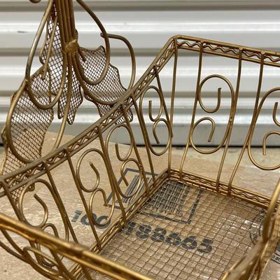 Nice Heavy Duty Gold Metal Basket