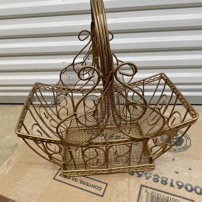 Nice Heavy Duty Gold Metal Basket