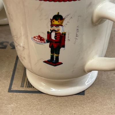 Set of 6 Williams Sonoma Nutcracker Mugs