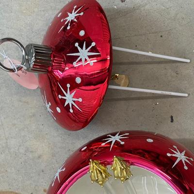 Two New Ornament Bowls with Stirrers