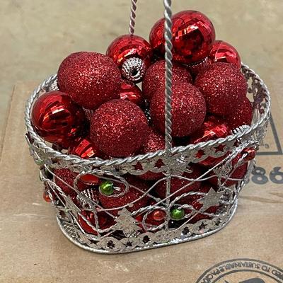 Two NEW Ornament Baskets