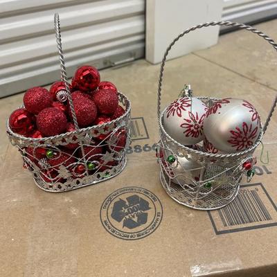 Two NEW Ornament Baskets