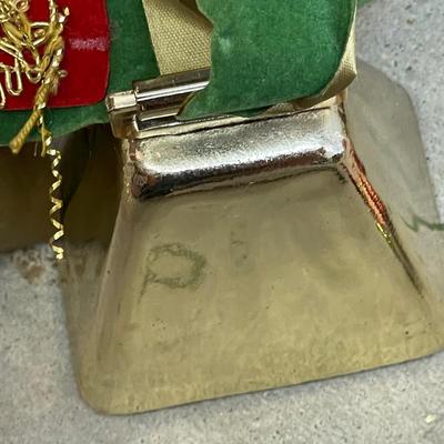 Misc. Christmas Lot - Clock - Ornaments - Brass Bell
