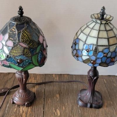 2 Stained Glas lamps small