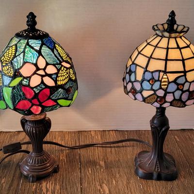 2 Stained Glas lamps small