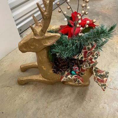 Golden Deer Planter for Artificial Designs