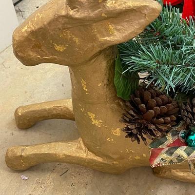 Golden Deer Planter for Artificial Designs
