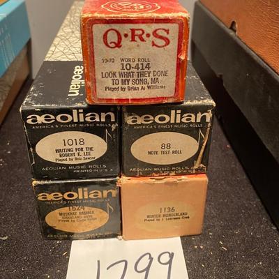 Vintage Player Piano Rolls