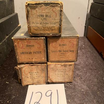 Vintage Player Piano Rolls