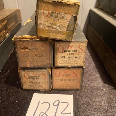 Vintage Player Piano Rolls