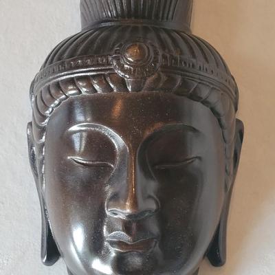 Vintage Beautiful Japanese Buddhism Bronze Mask -Kannon- è🦆³é🎣³