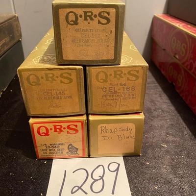 Vintage Player Piano Rolls
