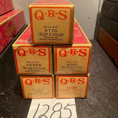 Vintage Player Piano Rolls
