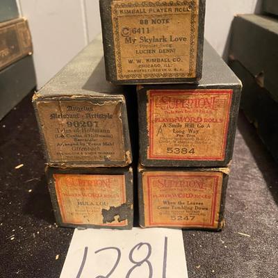 Vintage Player Piano Rolls