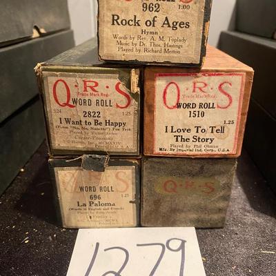 Vintage Player Piano Rolls