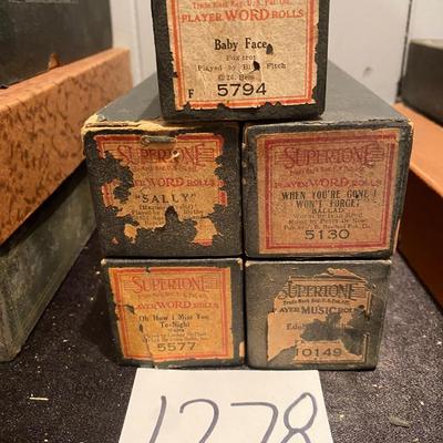 Vintage Player Piano Rolls