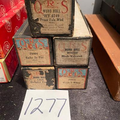Vintage Player Piano Rolls