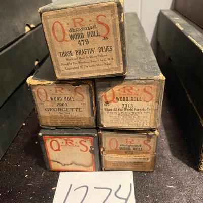 Vintage Player Piano Rolls