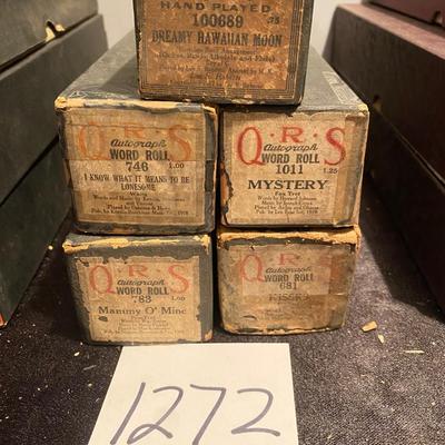 Vintage Player Piano Rolls