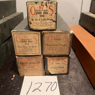 Vintage Player Piano Rolls
