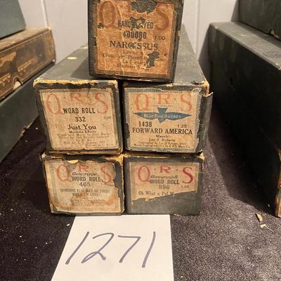 Vintage Player Piano Rolls