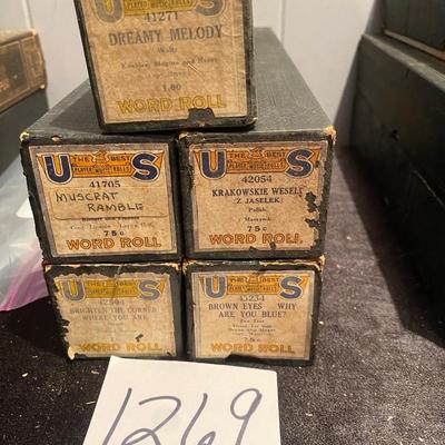 Vintage Player Piano Rolls
