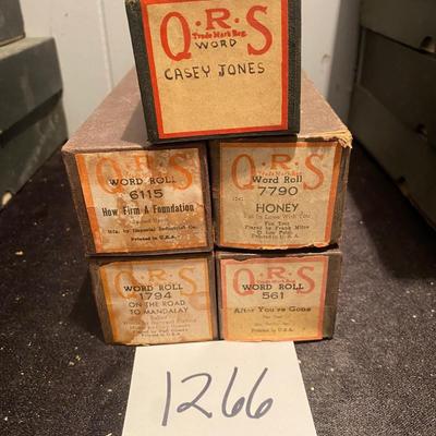 Vintage Player Piano Rolls