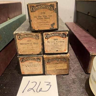 Vintage Player Piano Rolls