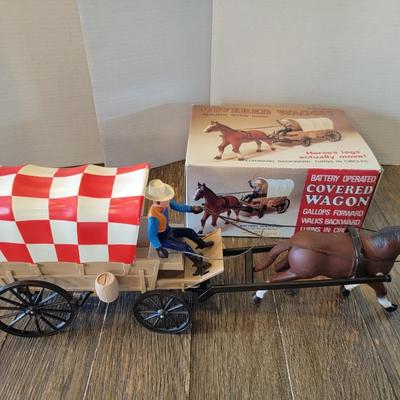 Vintage Purina Mechanical Covered Wagon