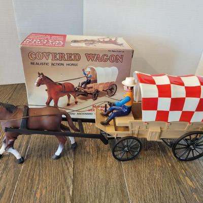 Vintage Purina Mechanical Covered Wagon