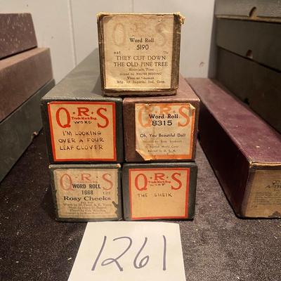 Vintage Player Piano Rolls