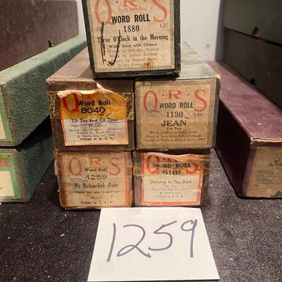 Vintage Player Piano Rolls