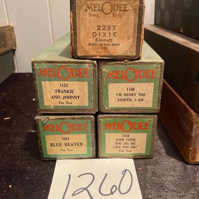 Vintage Player Piano Rolls