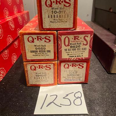 Vintage Player Piano Rolls