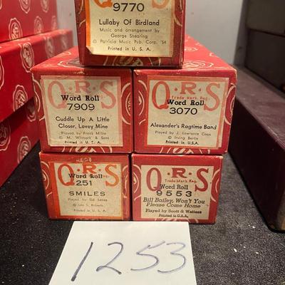 Vintage Player Piano Rolls