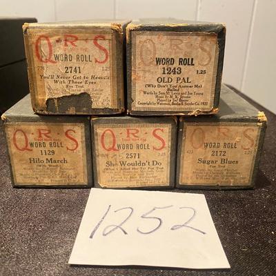 Vintage Player Piano Rolls