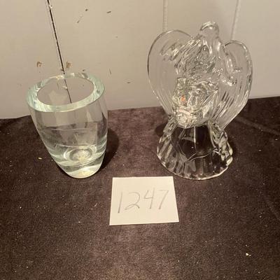 Crystal Angel and Vase